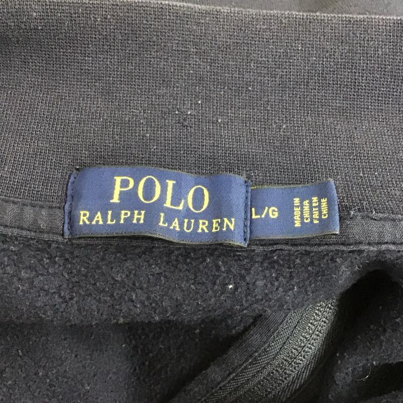 ポロラルフローレン POLO RALPH LAUREN ジャケット、上着 ジャケット、ブレザー ジップアップジャケット サイドライン スウェットジャケット L ロゴ、文字 紺 / ネイビー /  メンズ USED 古着 中古 10125732