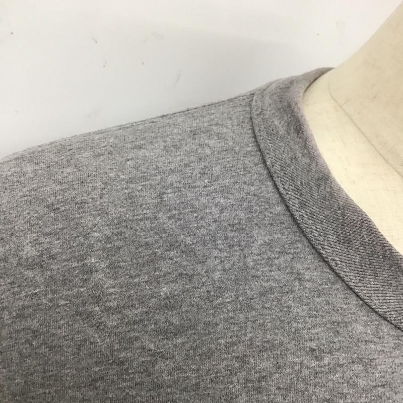 ヤマネ YAMANE Tシャツ 半袖 半袖カットソー クルーネックカットソー プリントTシャツ 40 ロゴ、文字 灰 / グレー /  メンズ USED 古着 中古 10125739