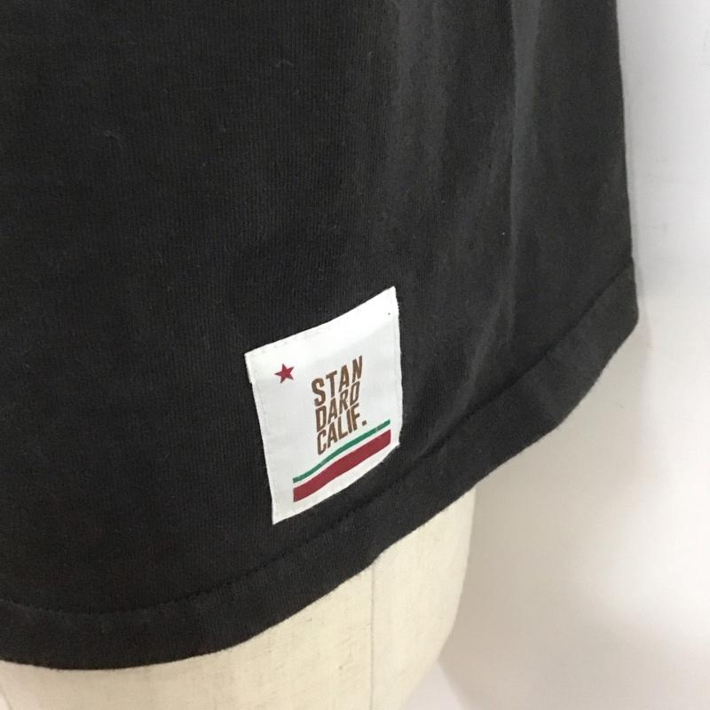スタンダード カリフォルニア STANDARD CALIFORNIA Tシャツ 半袖 半袖カットソー 無地Tシャツ クルーネックカットソー S 無地 黒 / ブラック /  メンズ USED 古着 中古 10125740