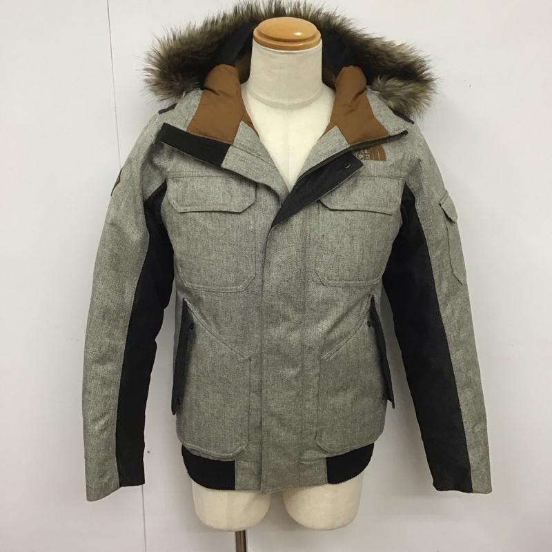 ザノースフェイス THE NORTH FACE ジャケット、上着 ジャンパー、ブルゾン nf0a33rg ダウンジャケット ジップアップジャケット フード付きジャケット XS ロゴ、文字 灰 / グレー /  メンズ USED 古着 中古 10125775