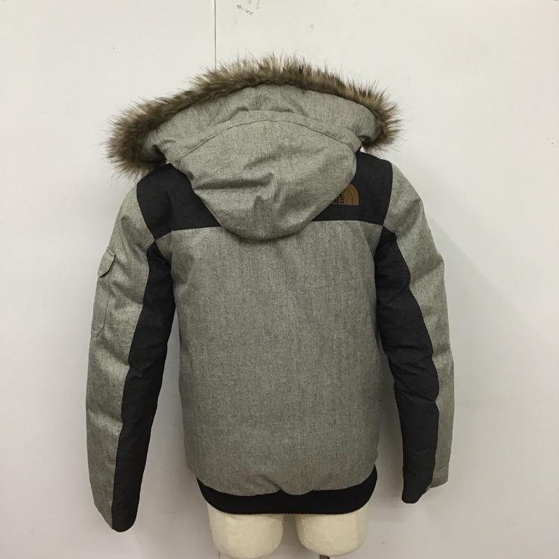 ザノースフェイス THE NORTH FACE ジャケット、上着 ジャンパー、ブルゾン nf0a33rg ダウンジャケット ジップアップジャケット フード付きジャケット XS ロゴ、文字 灰 / グレー /  メンズ USED 古着 中古 10125775