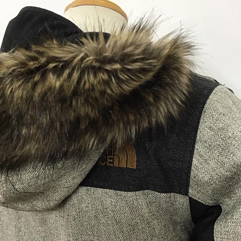 ザノースフェイス THE NORTH FACE ジャケット、上着 ジャンパー、ブルゾン nf0a33rg ダウンジャケット ジップアップジャケット フード付きジャケット XS ロゴ、文字 灰 / グレー /  メンズ USED 古着 中古 10125775