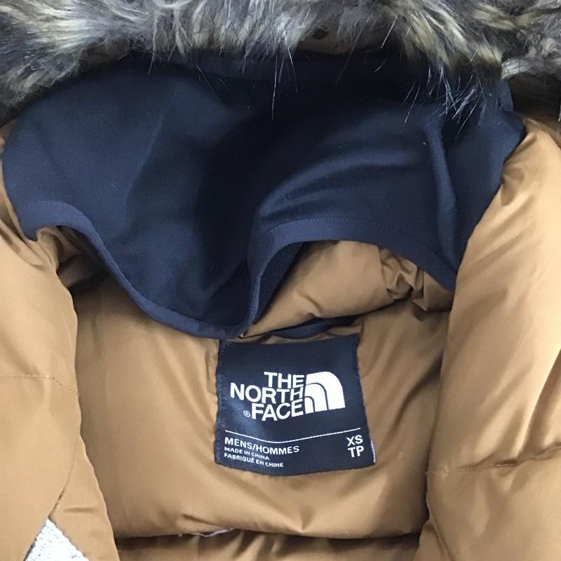 ザノースフェイス THE NORTH FACE ジャケット、上着 ジャンパー、ブルゾン nf0a33rg ダウンジャケット ジップアップジャケット フード付きジャケット XS ロゴ、文字 灰 / グレー /  メンズ USED 古着 中古 10125775