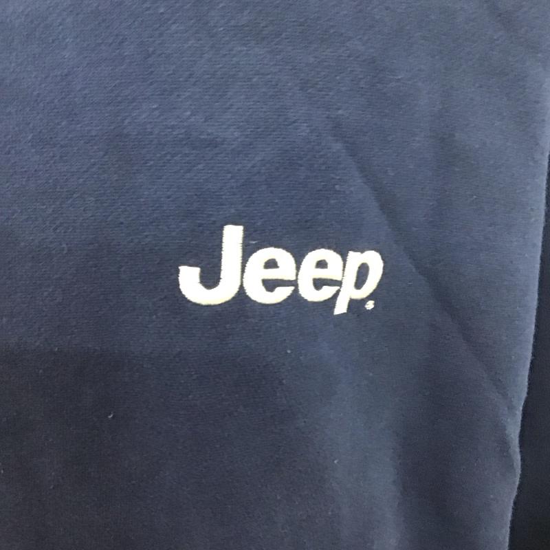 古着 USED トレーナー 長袖 長袖トレーナー スウェット クルーネック プルオーバー JEEP XL ロゴ、文字 紺 / ネイビー /  メンズ USED 古着 中古 10125778