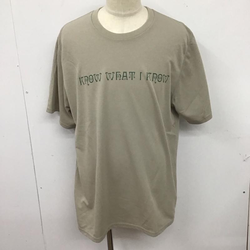 サウスツーウェストエイト South2 West8 Tシャツ 半袖 半袖カットソー プリントTシャツ クルーネックカットソー XL ロゴ、文字 ベージュ / ベージュ /  メンズ USED 古着 中古 10125780