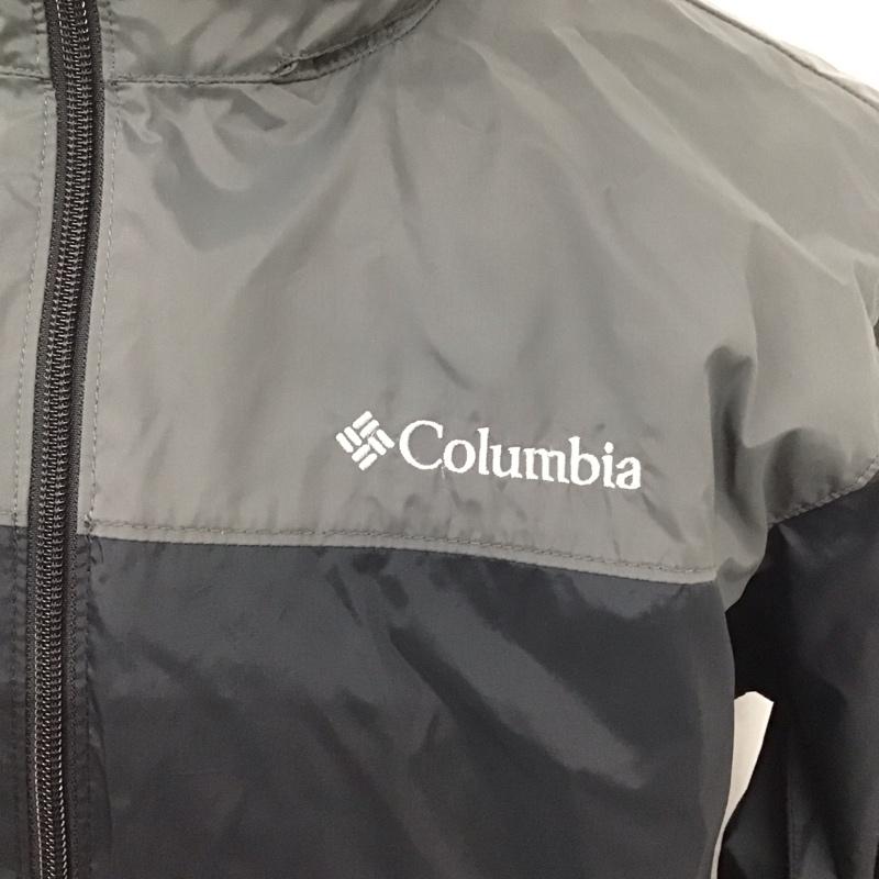 コロンビア Columbia ジャケット、上着 ジャンパー、ブルゾン ジップアップジャケット ナイロンジャケット アウター M ロゴ、文字 黒 / ブラック /  メンズ USED 古着 中古 10125784