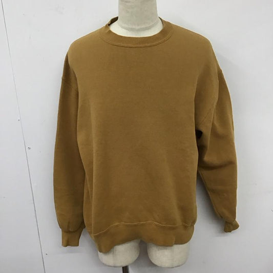 ジャージーズ JERZEES トレーナー 長袖 スウェット 裏起毛 L ワンポイント キャメル / キャメル /  メンズ USED 古着 中古 10125802