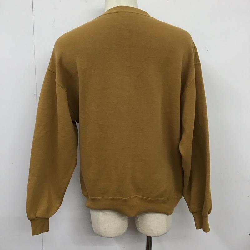 ジャージーズ JERZEES トレーナー 長袖 スウェット 裏起毛 L ワンポイント キャメル / キャメル /  メンズ USED 古着 中古 10125802