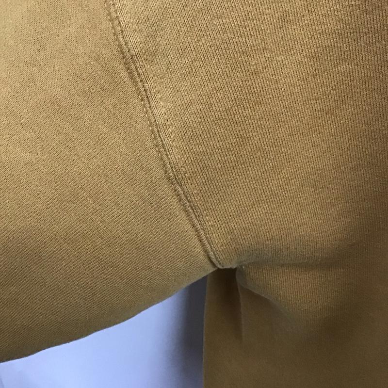 ジャージーズ JERZEES トレーナー 長袖 スウェット 裏起毛 L ワンポイント キャメル / キャメル /  メンズ USED 古着 中古 10125802