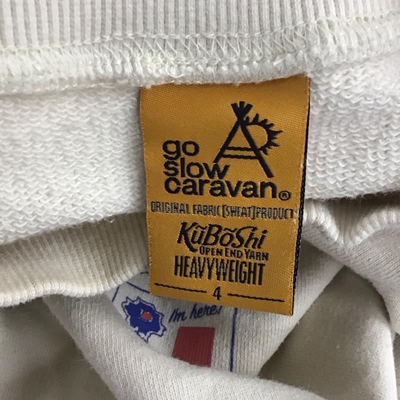 ゴースローキャラバン go slow caravan トレーナー 長袖 長袖トレーナー スウェット クルーネック プルオーバー 4 プリント ベージュ / ベージュ /  メンズ USED 古着 中古 10125804