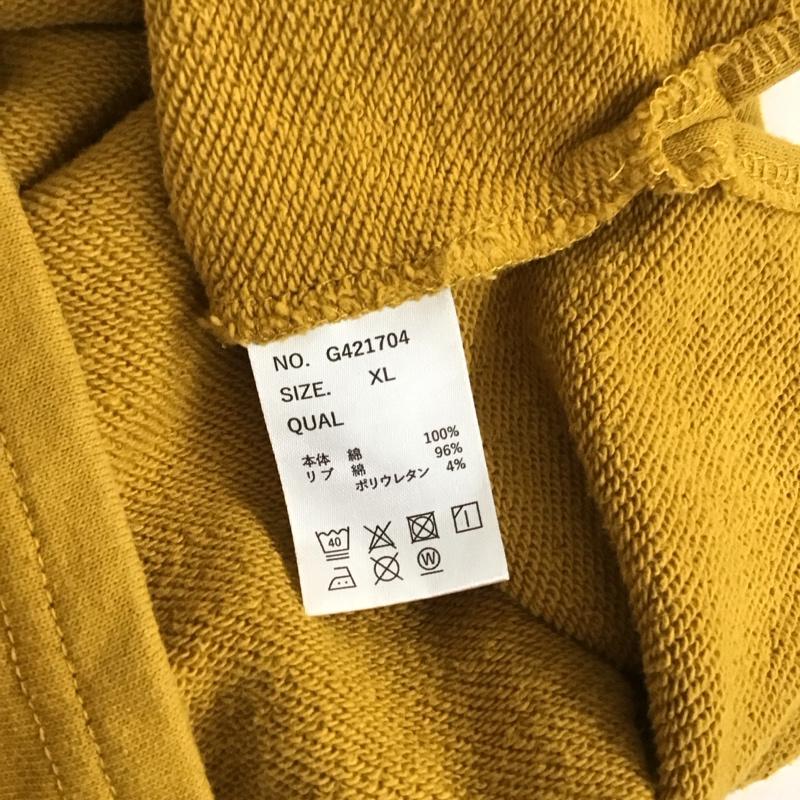 ジムマスター gym master トレーナー 長袖 g421704 スウェットビッグTee 長袖スウェット クルーネック XL プリント 黄 / イエロー /  メンズ USED 古着 中古 10125806