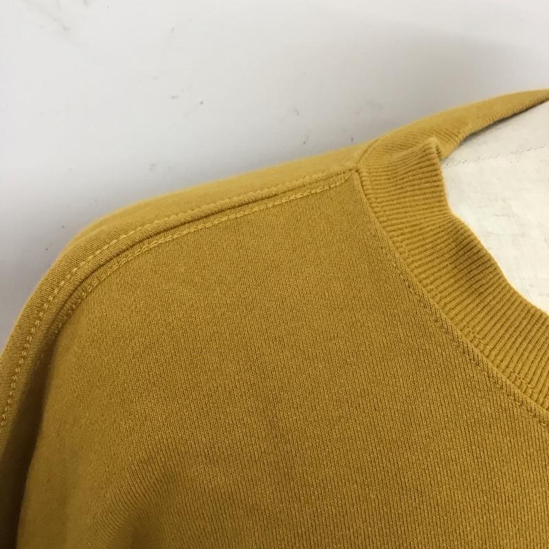 ジムマスター gym master トレーナー 長袖 g421704 スウェットビッグTee 長袖スウェット クルーネック XL プリント 黄 / イエロー /  メンズ USED 古着 中古 10125806