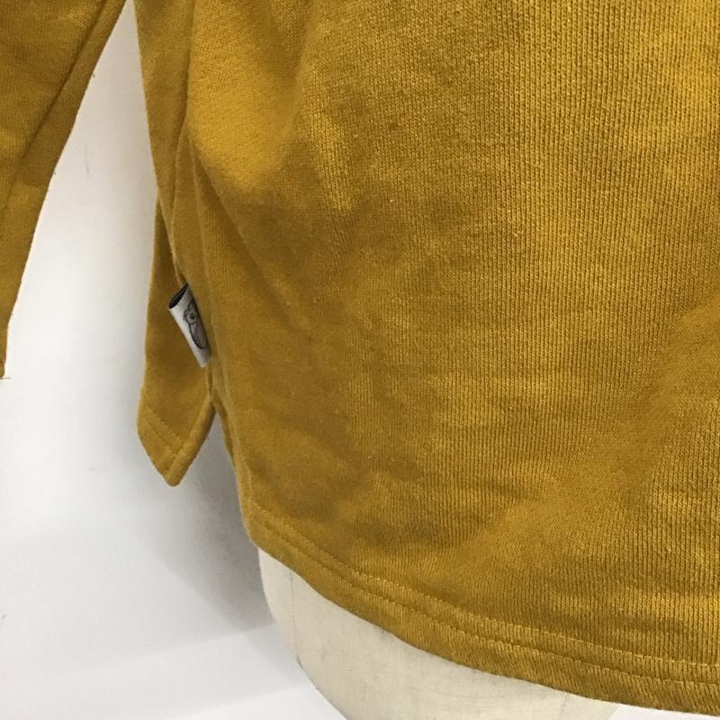 ジムマスター gym master トレーナー 長袖 g421704 スウェットビッグTee 長袖スウェット クルーネック XL プリント 黄 / イエロー /  メンズ USED 古着 中古 10125806