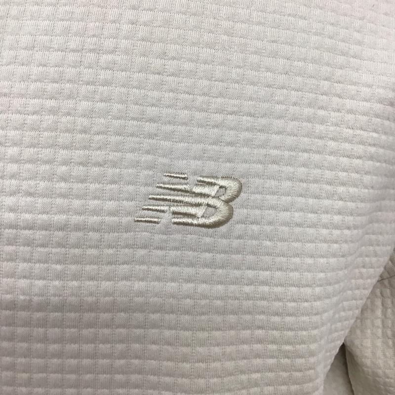 ニューバランス New Balance トレーナー 長袖 AMT45693 キルティングニット プルオーバー S ロゴ、文字 アイボリー / アイボリー /  メンズ USED 古着 中古 10125809