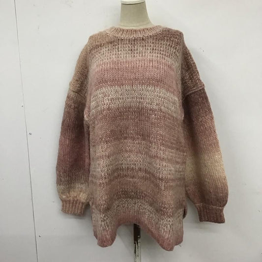 ローリーズファーム LOWRYS FARM ニット、セーター 長袖 LF622122TS グラデーションニット L 無地 桃 / ピンク /  レディース USED 古着 中古 10125811