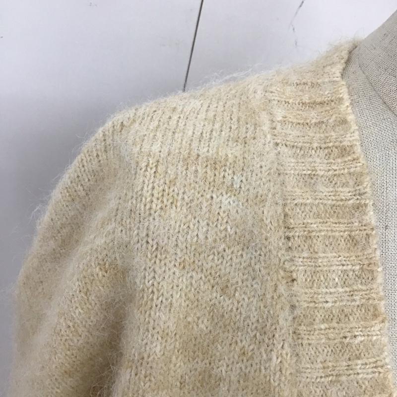 ローリーズファーム LOWRYS FARM カーディガン 長袖 LF623521NT Vネック 2 無地 ベージュ / ベージュ /  レディース USED 古着 中古 10125812