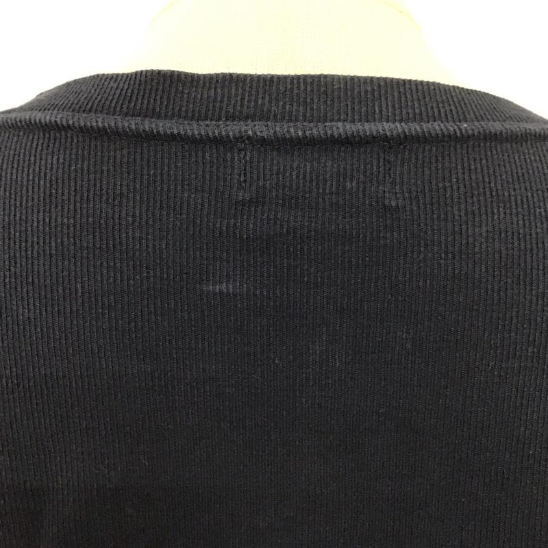 ドリスヴァンノッテン DRIES VAN NOTEN Tシャツ 長袖 ロンT リブ クルーネック 90年代 L プリント 紺 / ネイビー /  メンズ USED 古着 中古 10125836