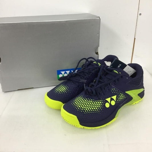 ヨネックス YONEX カジュアルシューズ カジュアルシューズ テニスシューズ POWER CUSHION ECLIPSION2 M AC オールコート用 SHTE2MAC-761 25.5cm 無地 黄 / イエロー / X 紺 / ネイビー /  メンズ USED 古着 中古 10125850