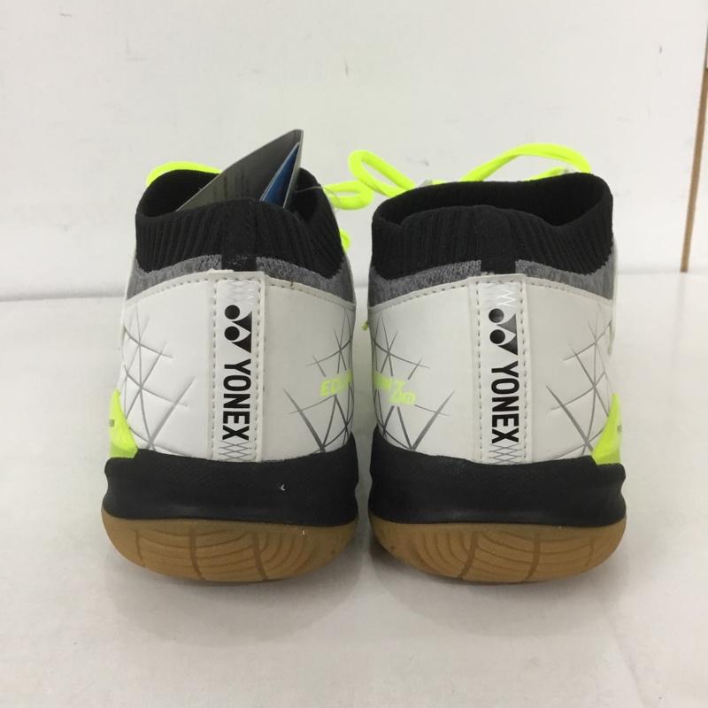ヨネックス YONEX カジュアルシューズ カジュアルシューズ パワークッション エクリプションＺ ミッド バドミントンシューズ/POWERCUSHION/YONEX(SHBELSZMD) 141 25.5cm 無地 白 / ホワイト / X 黒 / ブラック /  メンズ USED 古着 中古 10125863