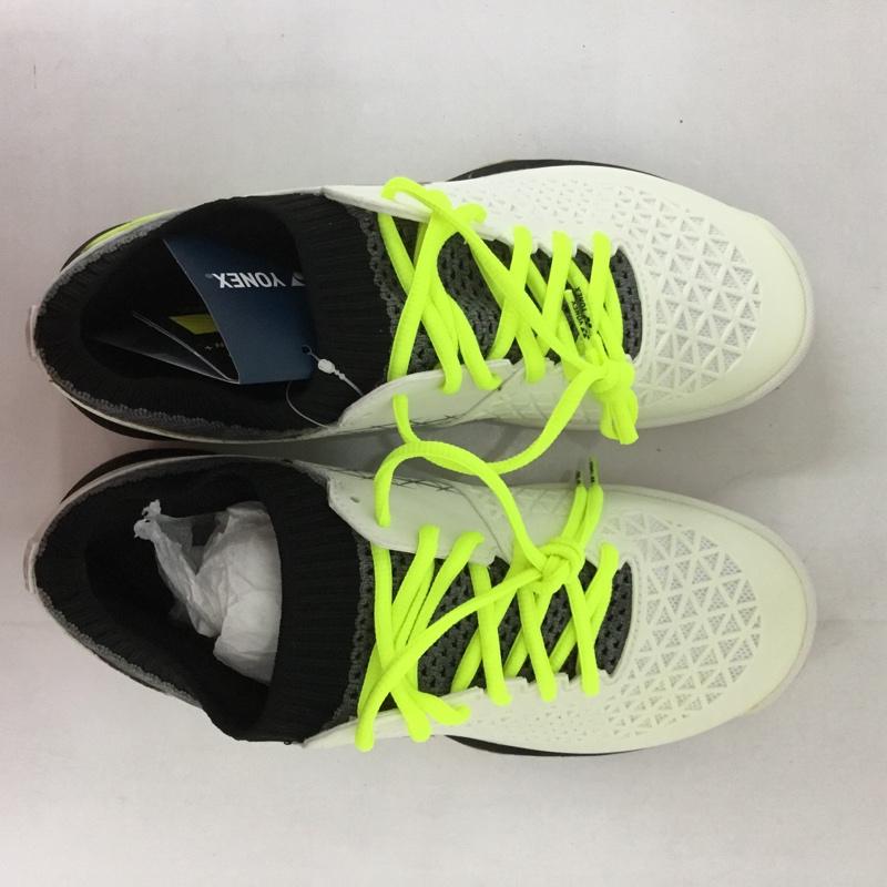 ヨネックス YONEX カジュアルシューズ カジュアルシューズ パワークッション エクリプションＺ ミッド バドミントンシューズ/POWERCUSHION/YONEX(SHBELSZMD) 141 24.5cm 無地 白 / ホワイト / X 黒 / ブラック /  レディース USED 古着 中古 10125869