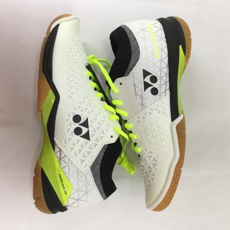ヨネックス YONEX カジュアルシューズ カジュアルシューズ パワークッション エクリプションＺ ミッド バドミントンシューズ/POWERCUSHION/YONEX(SHBELSZMD) 141 24.5cm 無地 白 / ホワイト / X 黒 / ブラック /  レディース USED 古着 中古 10125869