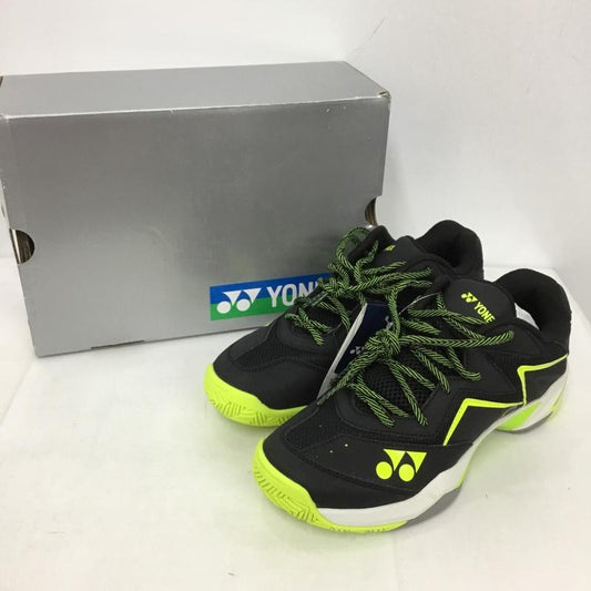 ヨネックス YONEX カジュアルシューズ カジュアルシューズ SHT107D パワークッション POWER CUSHION 107D テニス 24.5cm 無地 黒 / ブラック / X 黄 / イエロー /  レディース USED 古着 中古 10125880
