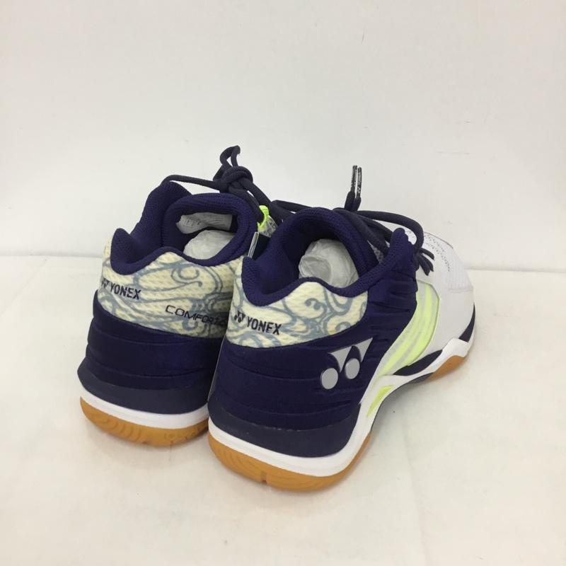 ヨネックス YONEX カジュアルシューズ カジュアルシューズ SHBCFZWMD POWERCUSHIONCOMFORTZWIDEMID ワークッションコンフォートZワイドミッド バドミントンシューズ 23.0cm 無地 白 / ホワイト / X 紺 / ネイビー /  レディース USED 古着 中古 10125886