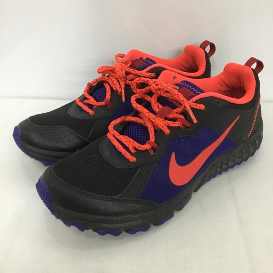 ナイキ NIKE スニーカー スニーカー 642833-014 WILD TRAIL ランニングシューズ 26cm 26.0cm ロゴ、文字 黒 / ブラック / X 紺 / ネイビー / X 赤 / レッド /  メンズ USED 古着 中古 10125901