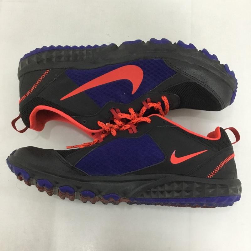 ナイキ NIKE スニーカー スニーカー 642833-014 WILD TRAIL ランニングシューズ 26cm 26.0cm ロゴ、文字 黒 / ブラック / X 紺 / ネイビー / X 赤 / レッド /  メンズ USED 古着 中古 10125901