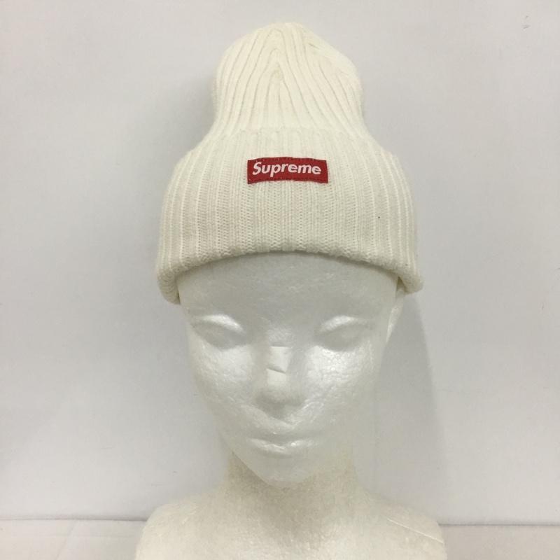 シュプリーム Supreme 帽子 ニット帽 Small Box Logo Beanie コットン ロゴ、文字 白 / ホワイト /  メンズ USED 古着 中古 10125902