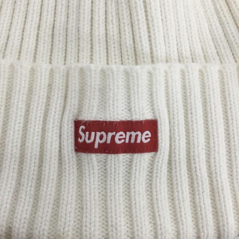 シュプリーム Supreme 帽子 ニット帽 Small Box Logo Beanie コットン ロゴ、文字 白 / ホワイト /  メンズ USED 古着 中古 10125902