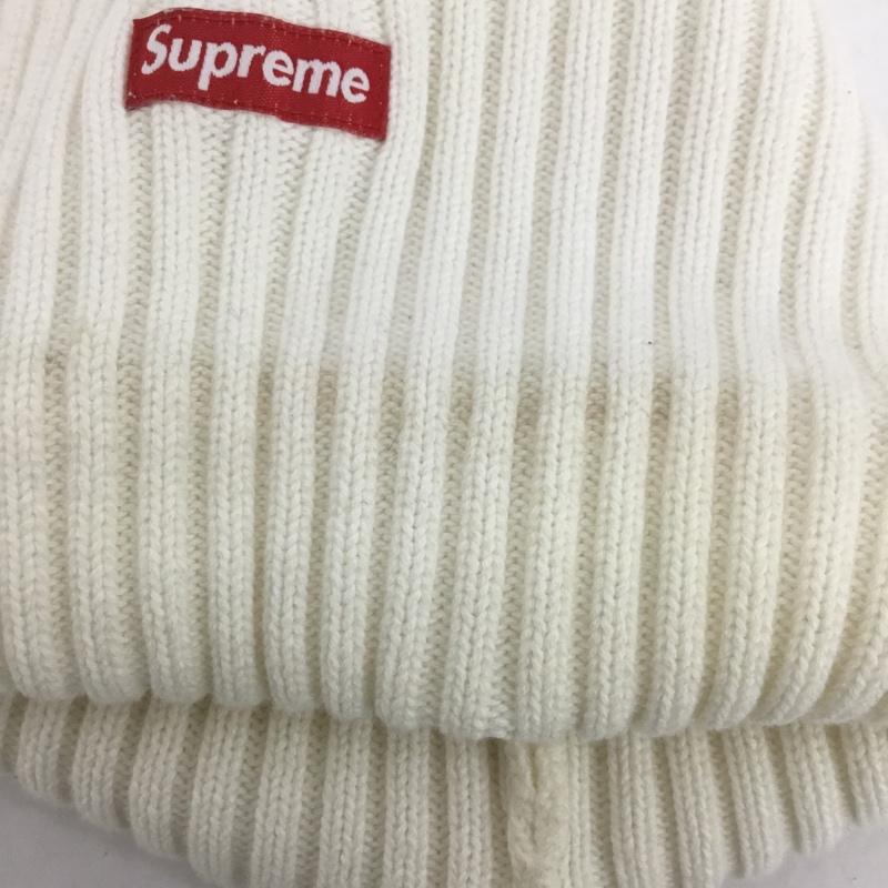 シュプリーム Supreme 帽子 ニット帽 Small Box Logo Beanie コットン ロゴ、文字 白 / ホワイト /  メンズ USED 古着 中古 10125902