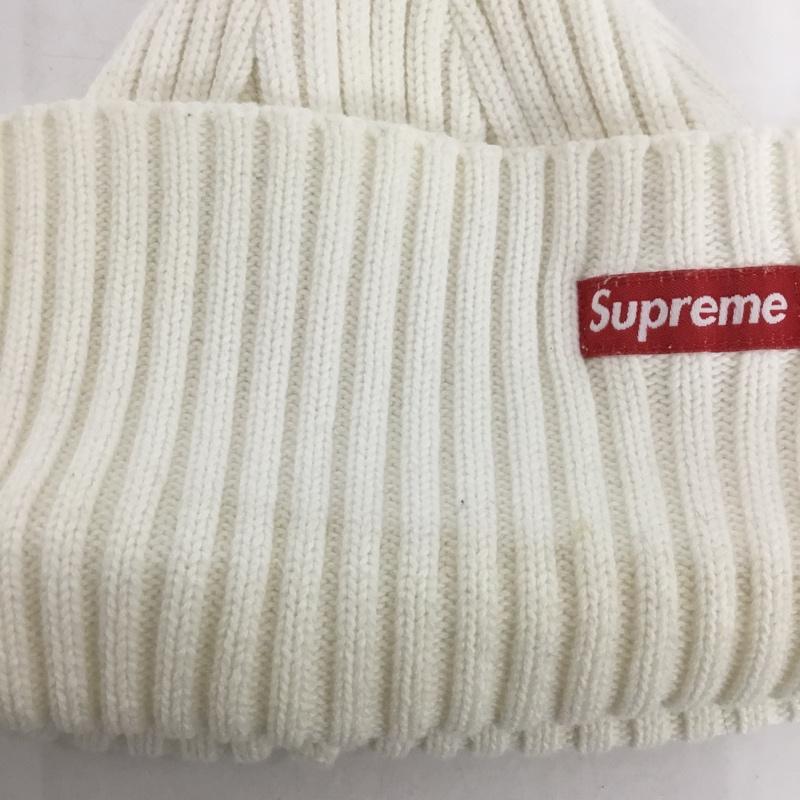 シュプリーム Supreme 帽子 ニット帽 Small Box Logo Beanie コットン ロゴ、文字 白 / ホワイト /  メンズ USED 古着 中古 10125902