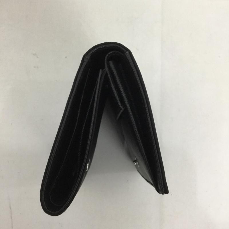 プラダ PRADA 財布 コンパクト財布 1M0176 3つ折り財布 箱有 ナイロン ロゴ、文字 黒 / ブラック /  レディース USED 古着 中古 10125903