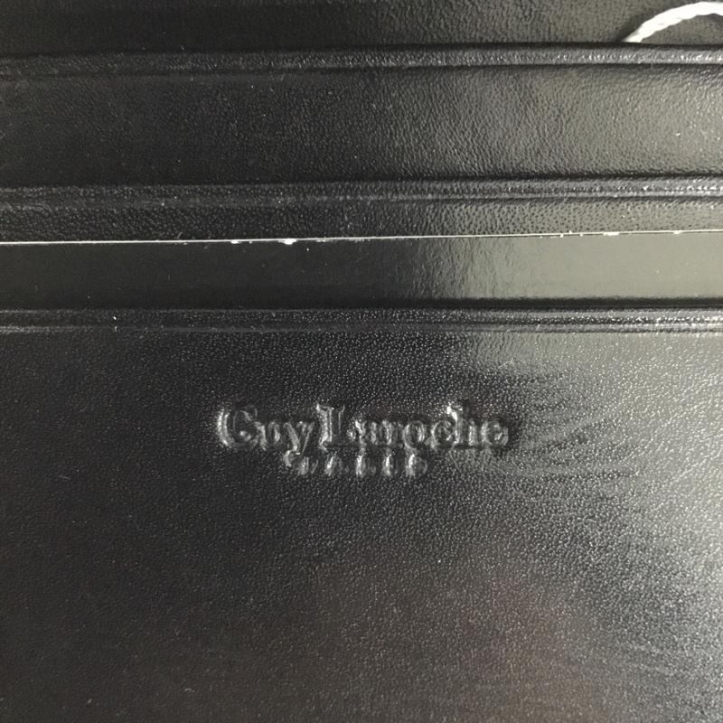 ギラロッシュ GUYLAROCHE カードケース 定期入れ エイ革 カードケース パスケース 無地 黒 / ブラック /  メンズ USED 古着 中古 10125906
