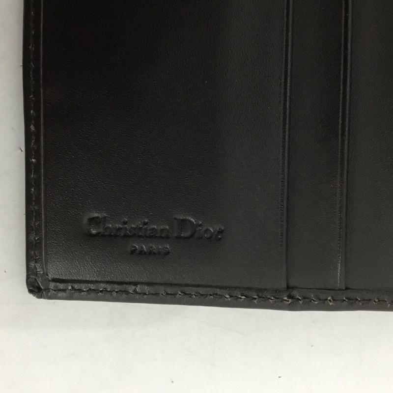 ディオール DIOR 財布 二つ折り GCD43025 トロッター ロゴ CM0095 総柄 茶 / ブラウン /  レディース USED 古着 中古 10125911