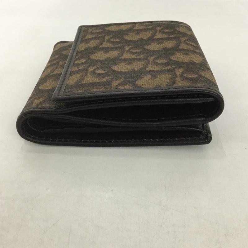 ディオール DIOR 財布 二つ折り GCD43025 トロッター ロゴ CM0095 総柄 茶 / ブラウン /  レディース USED 古着 中古 10125911