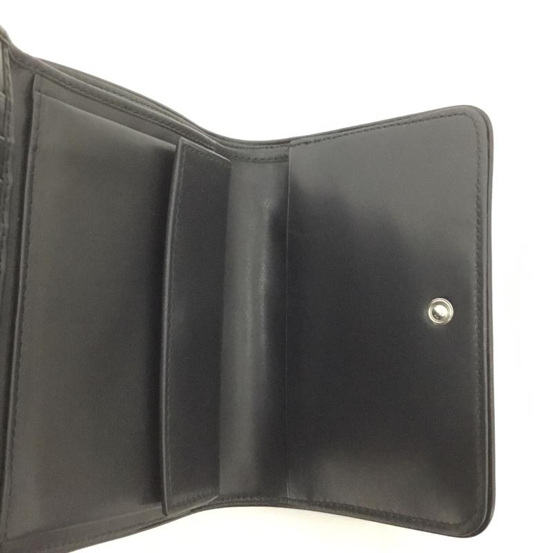 プラダ PRADA 財布 コンパクト財布 1M0170 三つ折り財布 箱有 ロゴ、文字 黒 / ブラック /  レディース USED 古着 中古 10125912