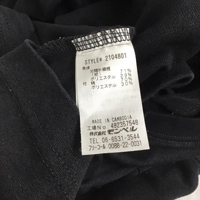 モンベル mont-bell Tシャツ 半袖 2104801 KAMICOT 半袖カットソー クルーネックカットソー L ロゴ、文字 黒 / ブラック /  メンズ USED 古着 中古 10125924