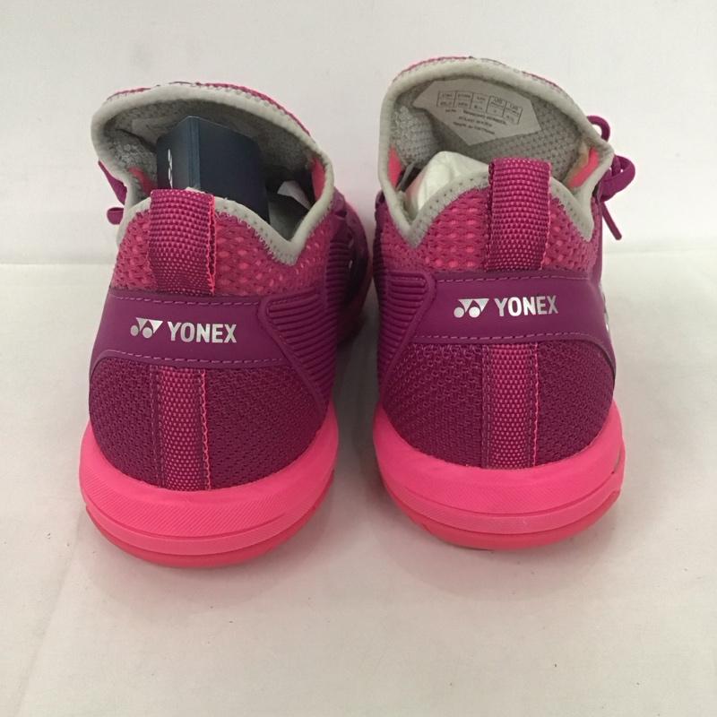 ヨネックス YONEX カジュアルシューズ カジュアルシューズ テニスシューズ パワークッションフュージョンレブ3ウィメンGC SHTF3LGC 24.5cm 無地 桃 / ピンク /  レディース USED 古着 中古 10125941