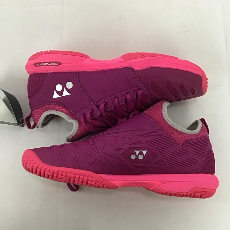 ヨネックス YONEX カジュアルシューズ カジュアルシューズ テニスシューズ パワークッションフュージョンレブ3ウィメンGC SHTF3LGC 24.5cm 無地 桃 / ピンク /  レディース USED 古着 中古 10125941