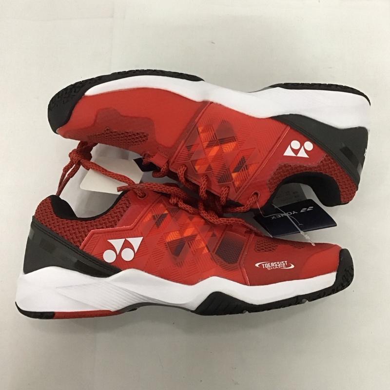 ヨネックス YONEX カジュアルシューズ カジュアルシューズ テニスシューズ パワークッション ソニケージワイド GC オムニ・クレーコート用 SONICAGE WIDE GC SHTSWGC 23.0cm 無地 赤 / レッド /  レディース USED 古着 中古 10125945