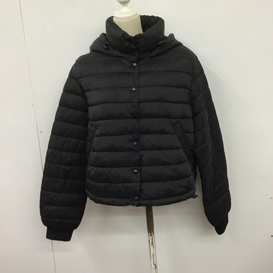 ザラ ZARA ジャケット、上着 ダウンジャケット パーカージャケット ダウン アウター L 無地 黒 / ブラック /  レディース USED 古着 中古 10125947