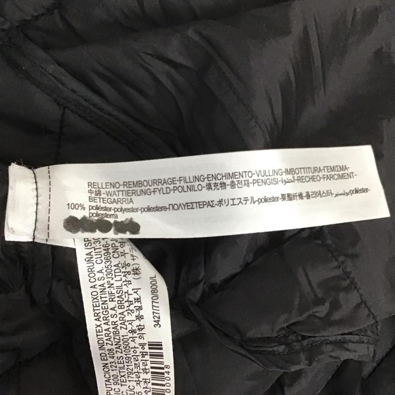 ザラ ZARA ジャケット、上着 ダウンジャケット パーカージャケット ダウン アウター L 無地 黒 / ブラック /  レディース USED 古着 中古 10125947