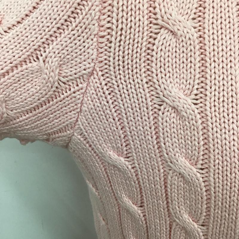 ラルフローレン RALPHLAUREN ニット、セーター 半袖 半袖ニットカットソー タートルネック セーター L  桃 / ピンク /  レディース USED 古着 中古 10125959