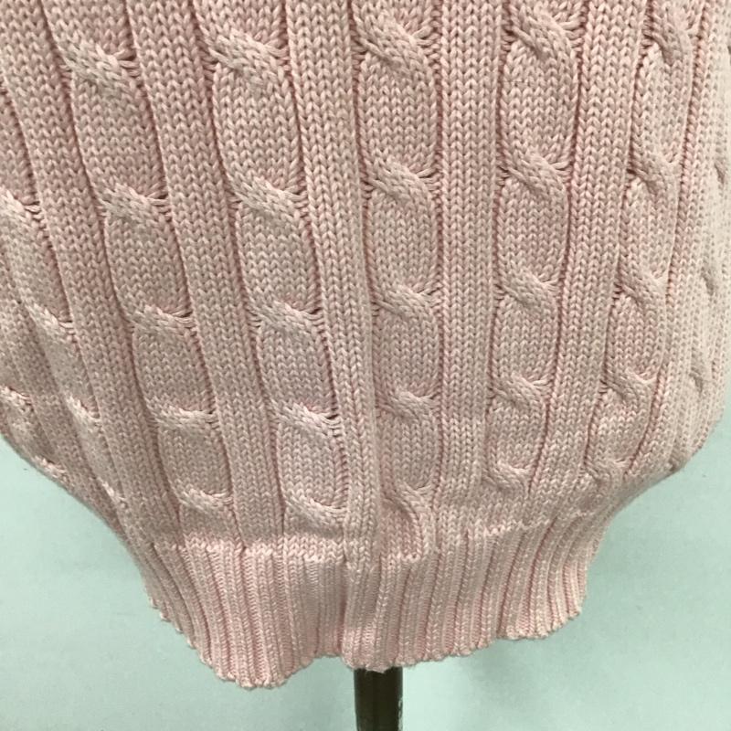 ラルフローレン RALPHLAUREN ニット、セーター 半袖 半袖ニットカットソー タートルネック セーター L  桃 / ピンク /  レディース USED 古着 中古 10125959