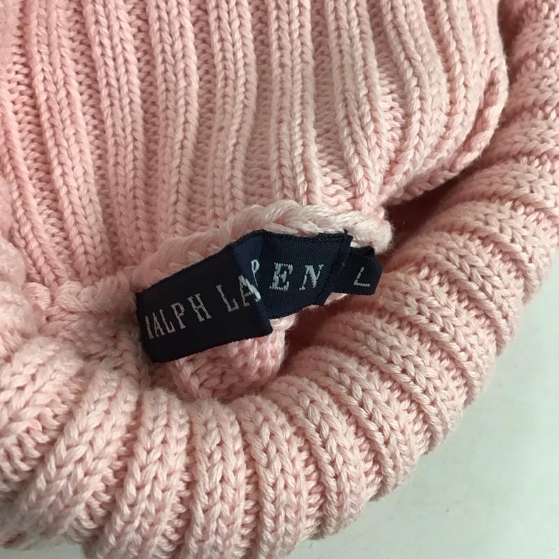 ラルフローレン RALPHLAUREN ニット、セーター 半袖 半袖ニットカットソー タートルネック セーター L  桃 / ピンク /  レディース USED 古着 中古 10125959