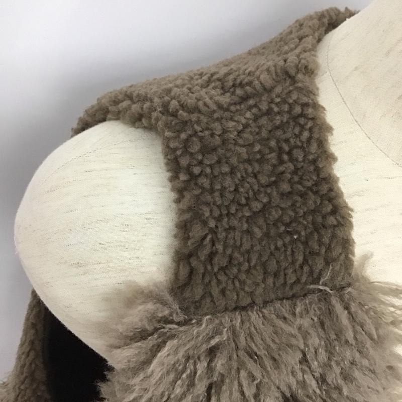 ニコアンド niko and... ベスト ベスト ジップアップベスト ノースリーブ 前開き 無地 茶 / ブラウン /  レディース USED 古着 中古 10125964