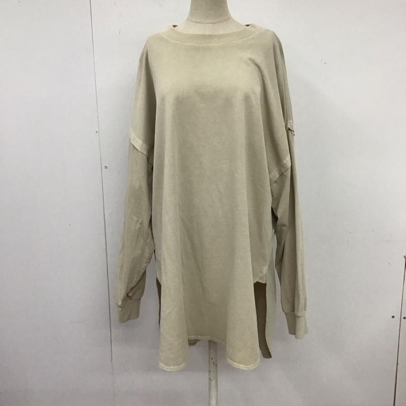 ジーナシス JEANASIS ワンピース ロングスカート 長袖ロングワンピース クルーネック FREE 無地 ベージュ / ベージュ /  レディース USED 古着 中古 10125965