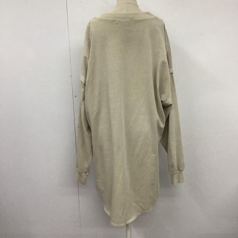 ジーナシス JEANASIS ワンピース ロングスカート 長袖ロングワンピース クルーネック FREE 無地 ベージュ / ベージュ /  レディース USED 古着 中古 10125965